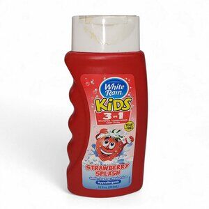 White Rain Kids 3 In 1 Shampoo Conditioner Body Wash Strawberry 12oz New